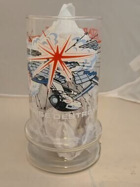 1984 Taco Bell Enterprise Destroyed Star Trek III The Search For Spock Glass